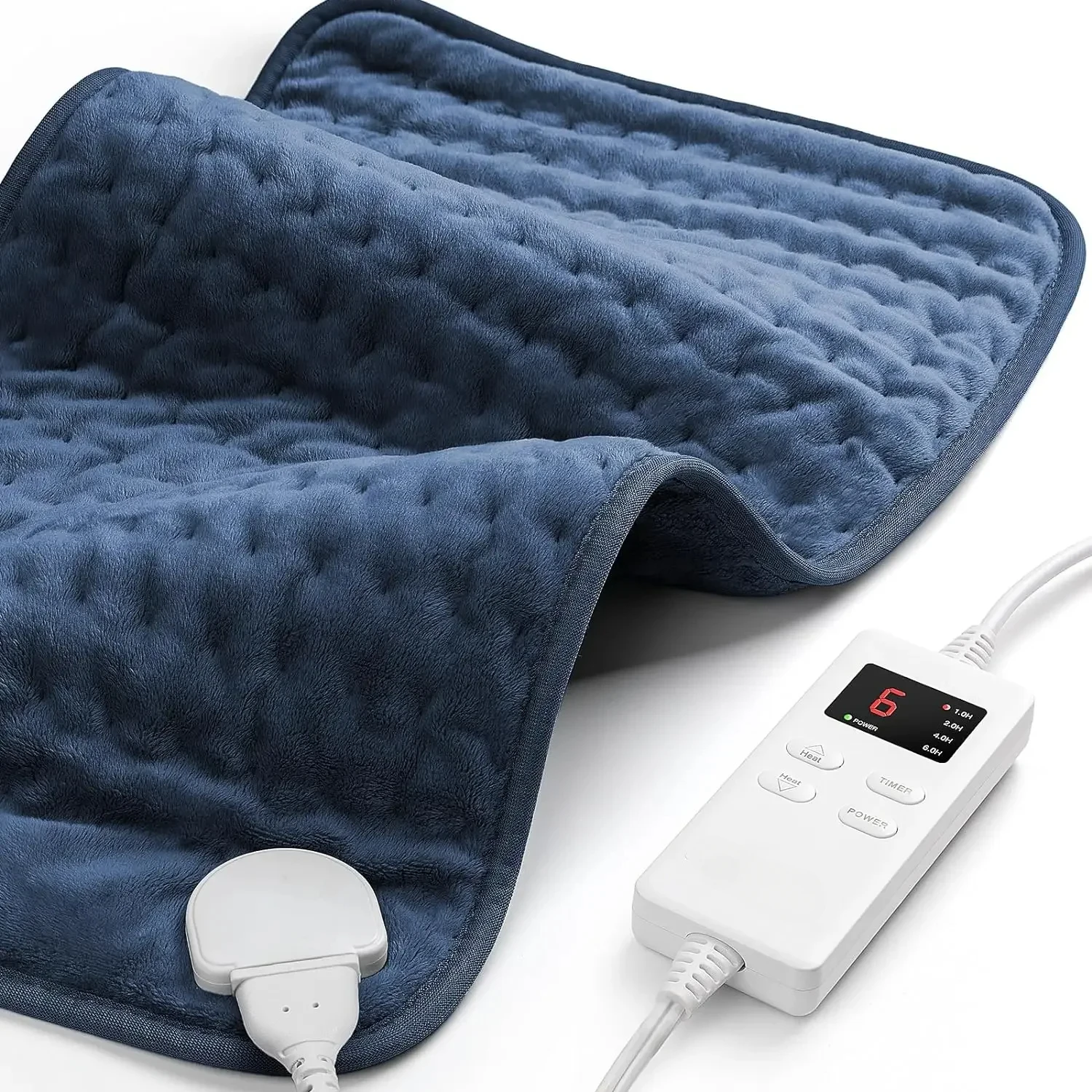 Heating Pad for Back Pain Relief, Electric Heating Pads for Cramps with Auto Shut Off & 6 Heat Levels, Moist Heat Therapy