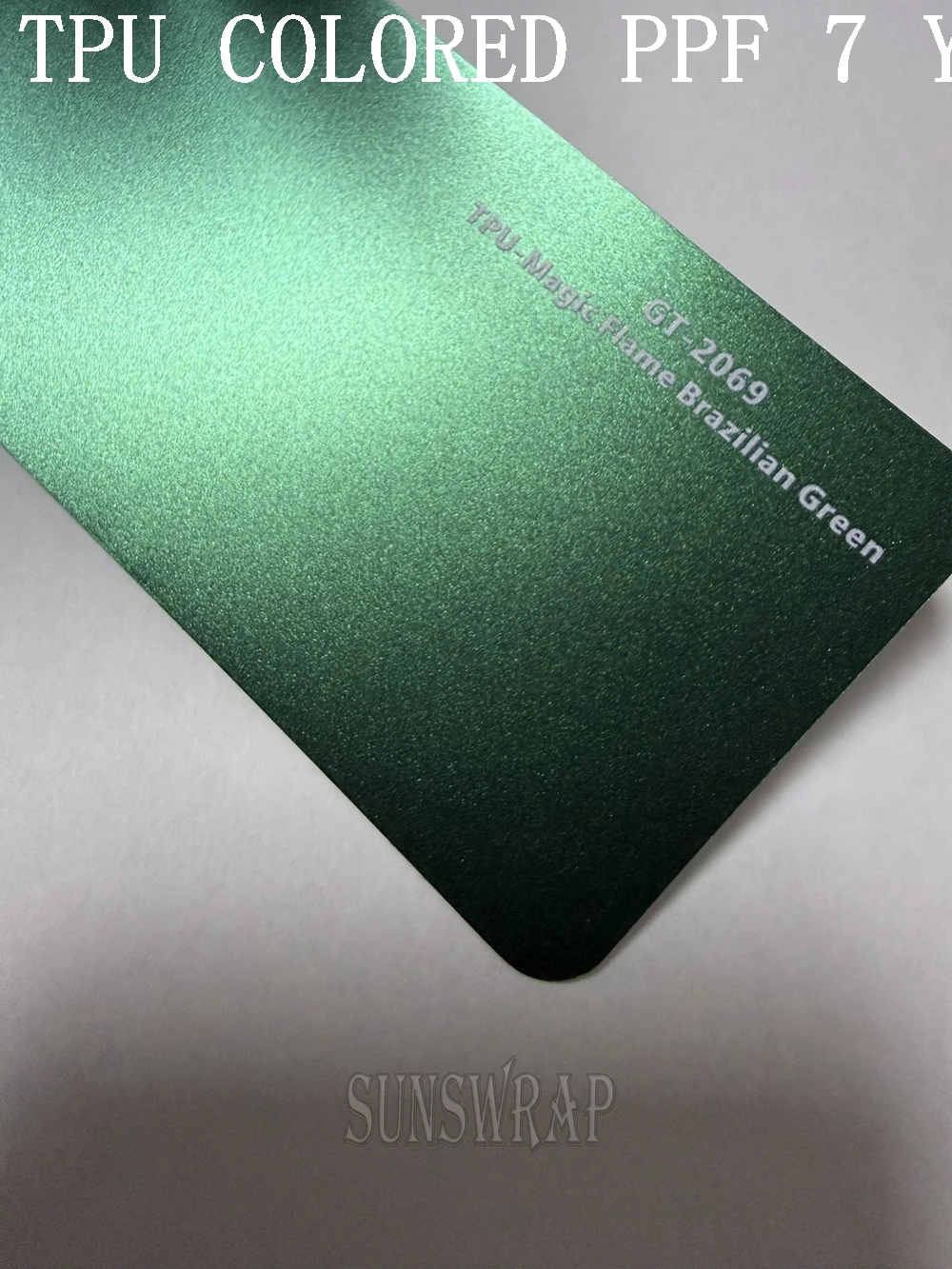 Highest quality ColorPPF Flame Green PPF TPU color ppf for car wrap quality Warranty (Wet application)-Self Healing Film 5x52ft