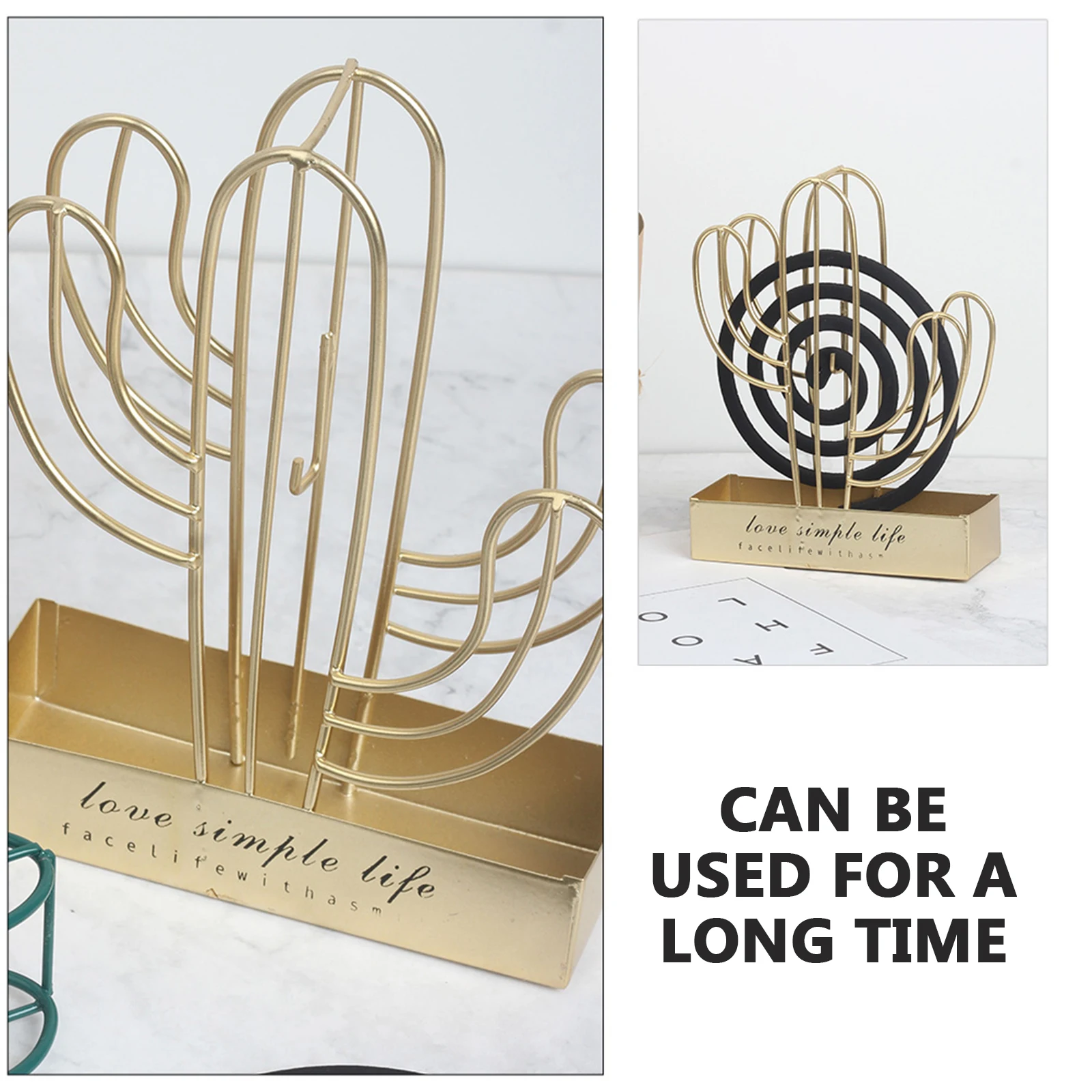 

Cactus Holder Incense Stand Hollow Frame Simple Stylish Rack Iron Home Decoration