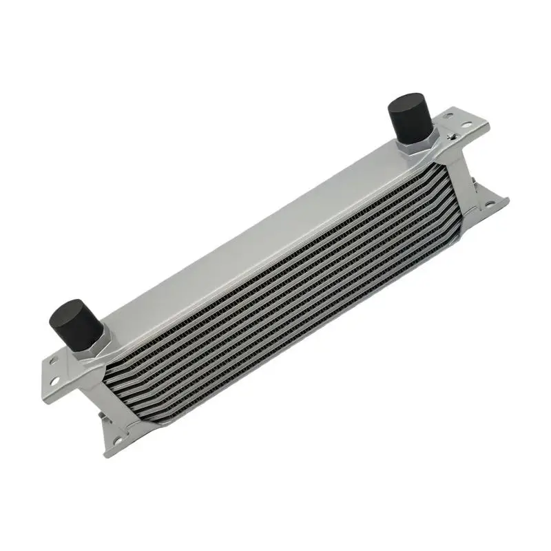 Engine Oil Cooler Replacement Adapter Transmission Cooler Stacked Plate Sturdy Trans Oil Cooler For Enhanced Engine Oil