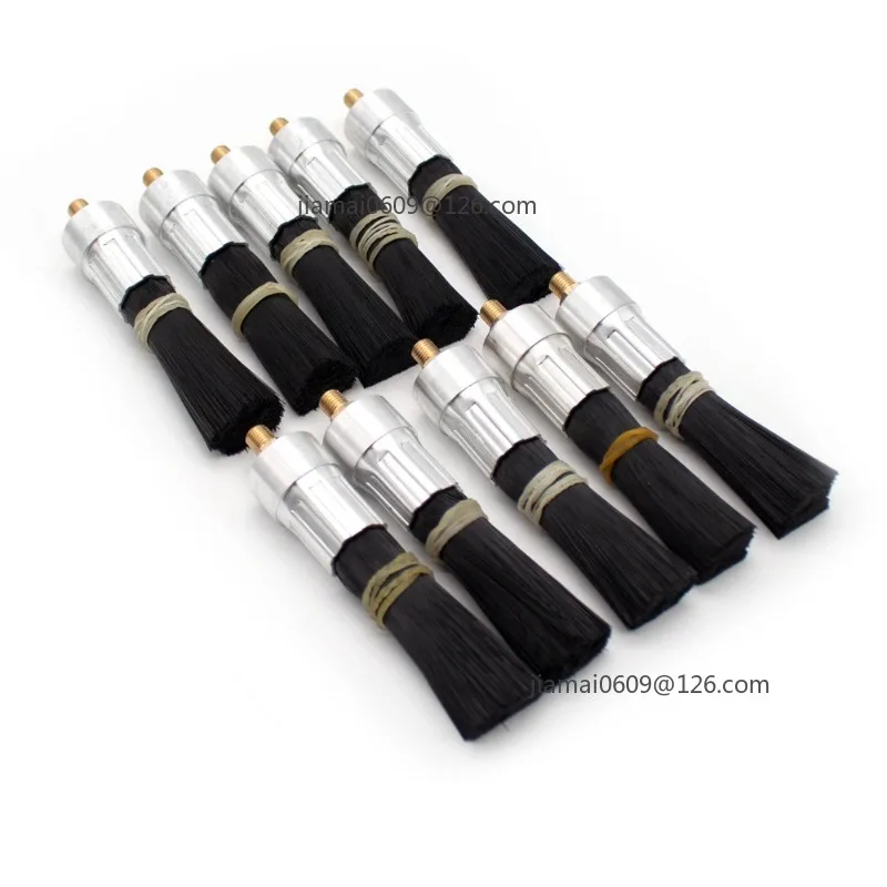 10PCS Nylon Round Lubricating Oil Brush M8 M10 Thread Automatic Oiling Brush For Chain Guideway Escalator