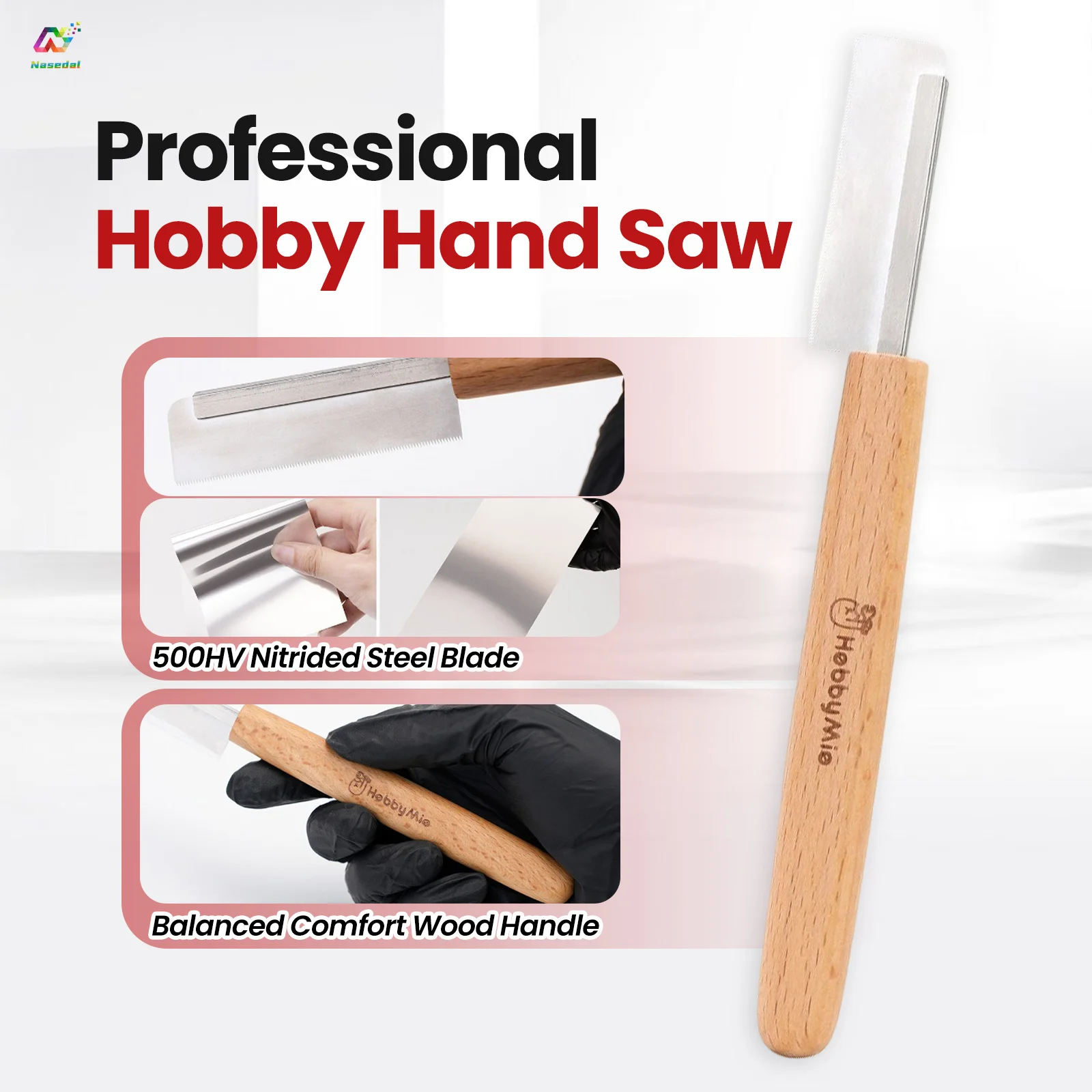 Hobby Mio X MODEL GEAR Mini Model Hand Saw 0.1mm Ultra‑Thin for Gundam Model Resin Plastic Kit Modify Hobby Cutting Accessory