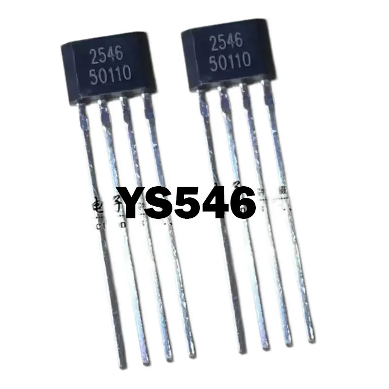 5PCS/LOTS YS546 Dual-Channel Orthogonal Hall Sensor, TO-94 4-Pin, Dual-Output Hall Switch 2546, IC Electronic Component