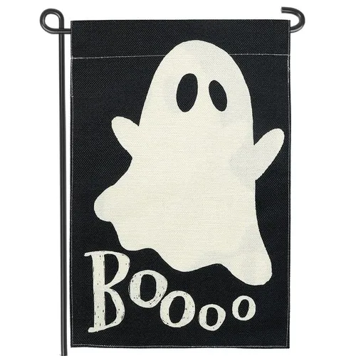 Welcome Halloween Ghost Pumpkin Garden Flag 12 x 18 Inch Double Sided Happy H... YYZ