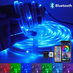 Taśma LED 24V RGB Aplikacja Bluetooth 44 klawisze Pilot Wodoodporna taśma LED Taśma świetlna RGB do oświetlenia wewnętrznego i zewnętrznego wystroju