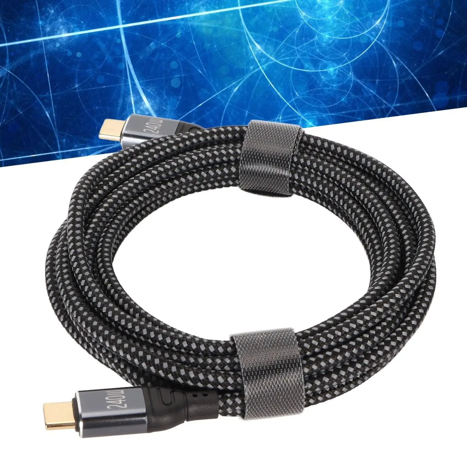 9.8ft USB C to USB C Charging Cable - 480Mbps, Durable Nylon, E-Mark Chip, PD240W Fast Charging for family Devices