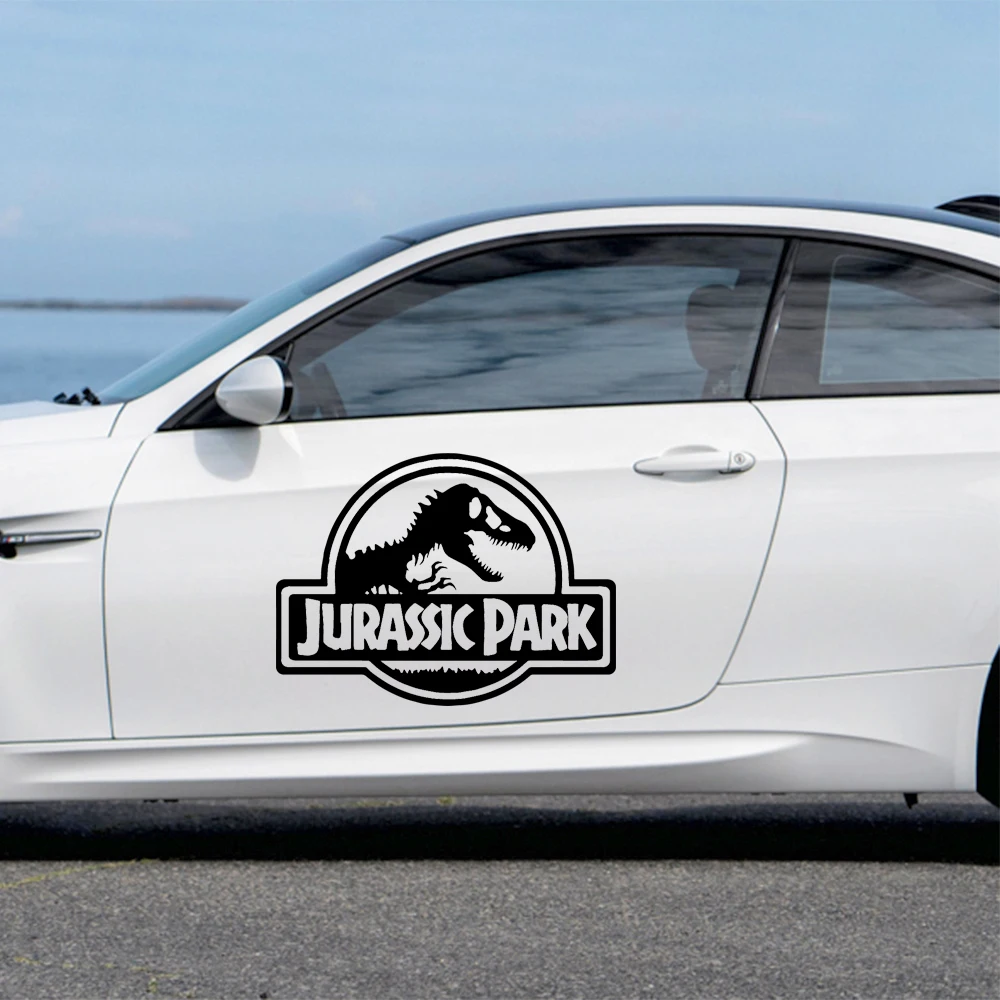 Adesivo per auto varie dimensioni/colori decalcomania in vinile per Jurassic Park accessori decorativi per moto impermeabili