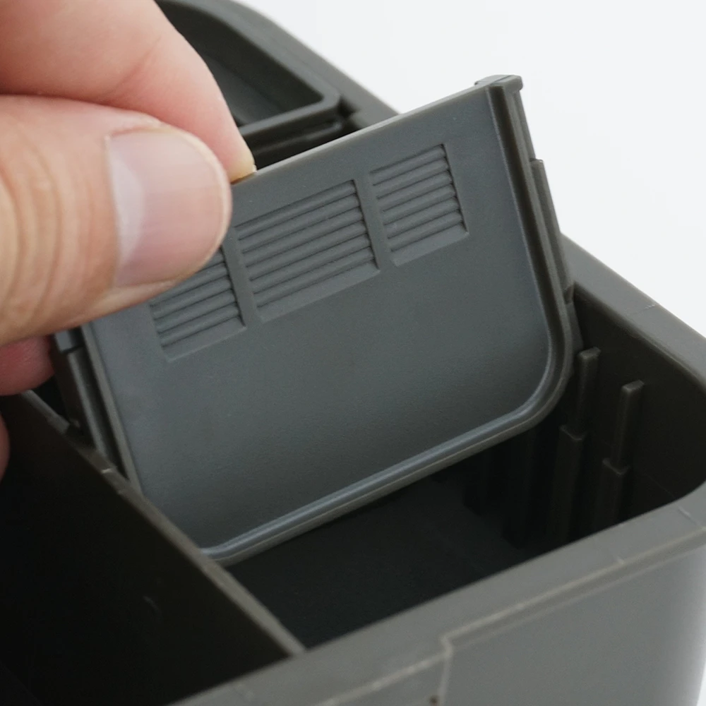 Hirisi Carp Fishing Box Equipment with 10pcs Rig Pins Rig Organizer Case Compartment Fishing Tackle Accessories Boxes W501
