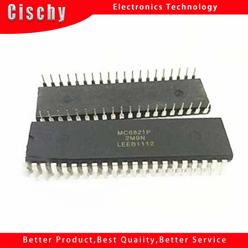 

1pcs/lot MC6821P EF6821P 6821 DIP-40 In Stock