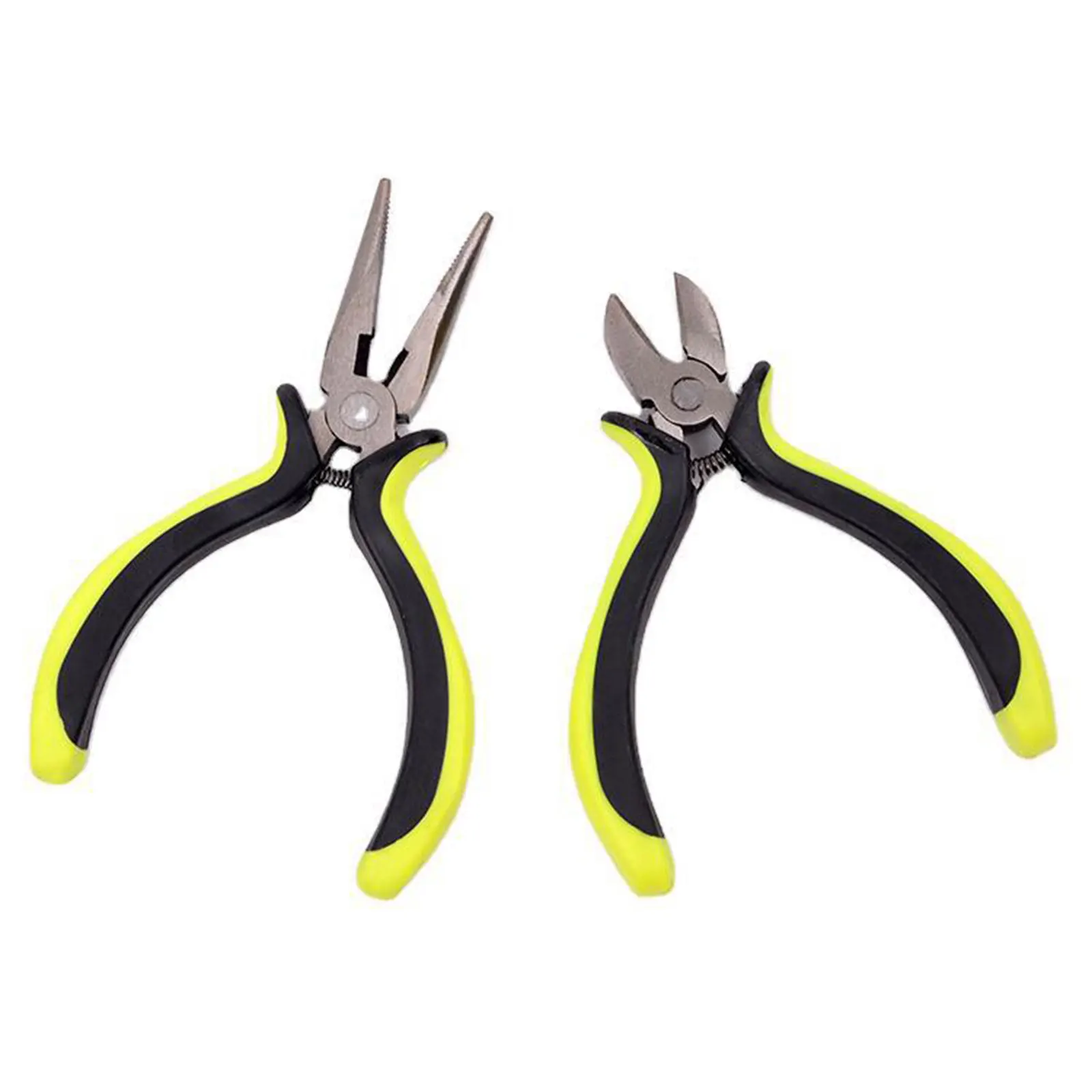 

2PCS 4.5 Inch Mini Needle Nose Pliers Diagonal Nose Pliers Household Electrician Multi Function DIY Jewelry Pliers Set Tool Kit