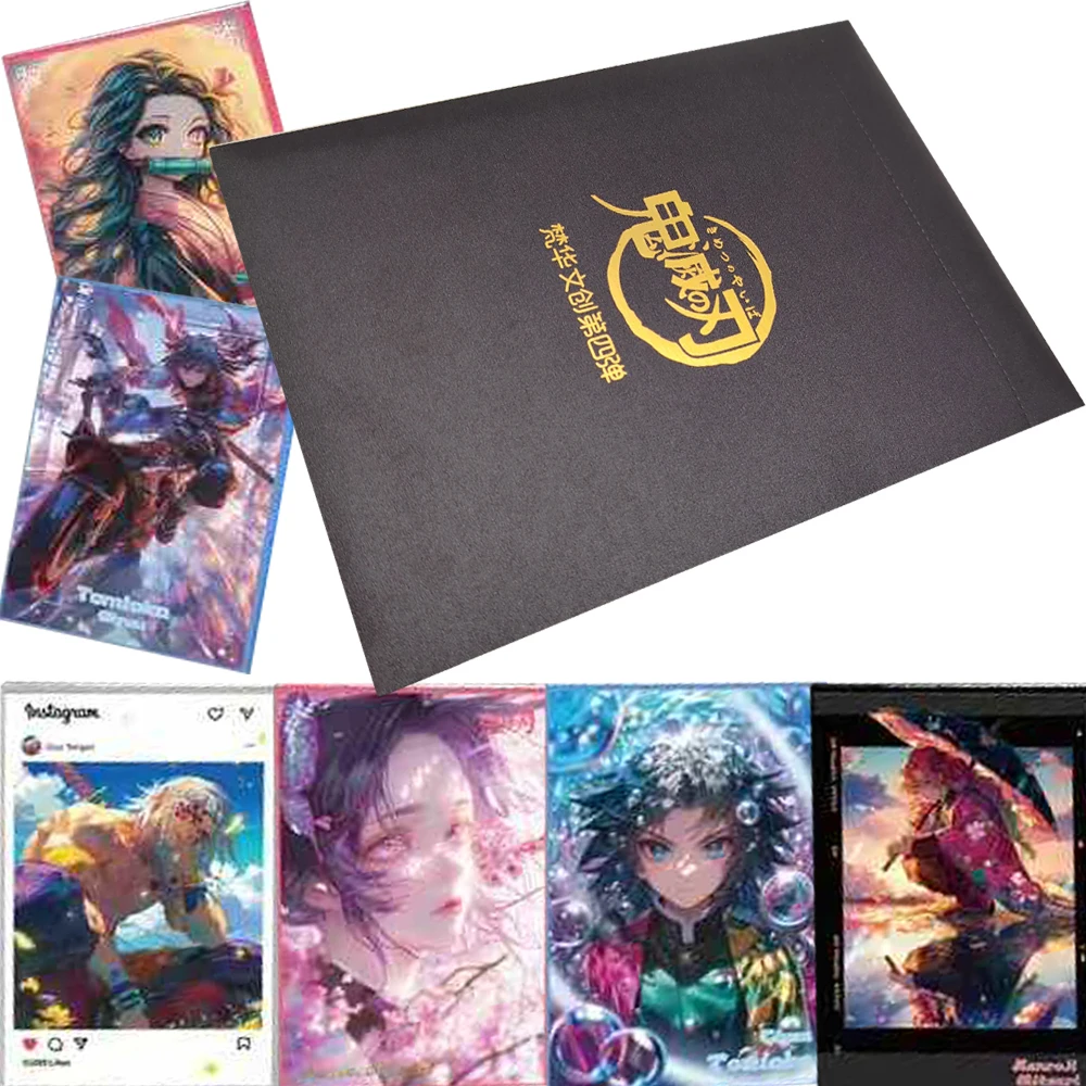 

Popular Anime Demon Slayer Color Paper Collection Cards Unique Creative Personality Charm Character Portrait Cards Children Gift