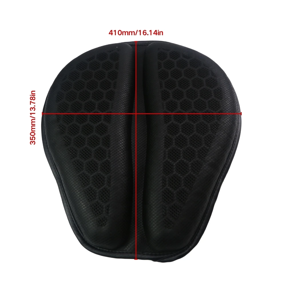 Shock Absorbing Foldable 3D Honeycomb Gel Seat Pad Comfortable Cushion For Motorcycle Riding