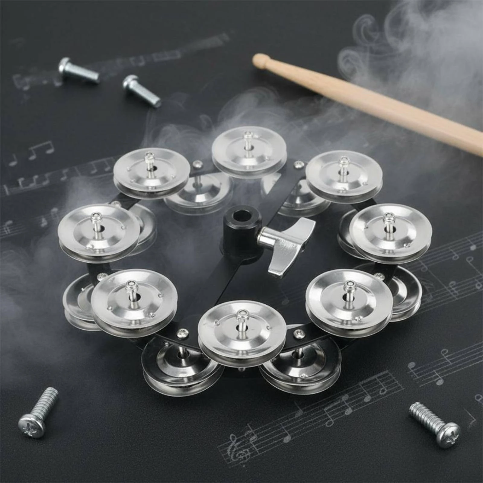 Drum Cymbal Effect Bell Easy to Install Cymbal Shaker Loop Music Accessory for Stage Performance