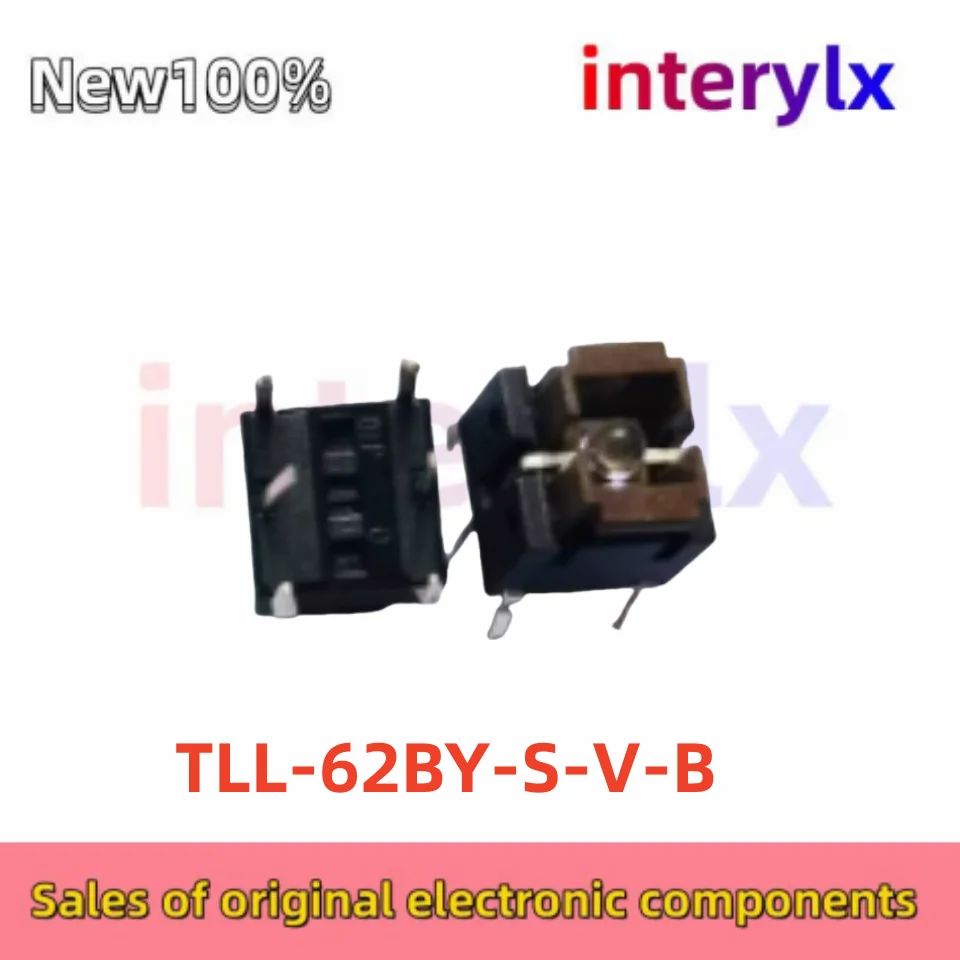 1Pcs/Lot Yuanda DIP TLL-62BY-SVB TLL-62BY touch switch 6*6*7.5 with light button orange light yellow LED