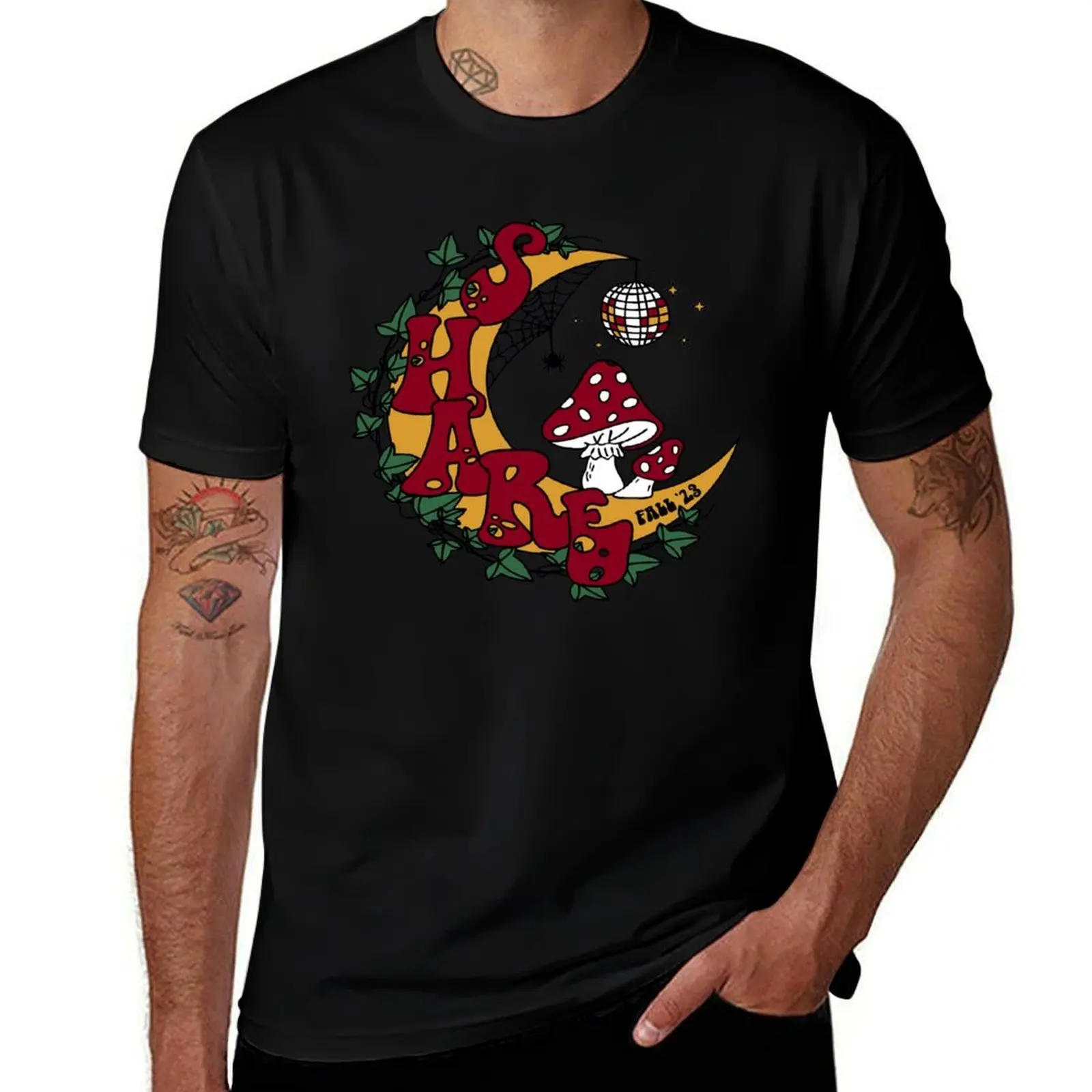 Moon Shroom_Fall 2023 T-Shirt Stylish Graphic Short Sleeve Top