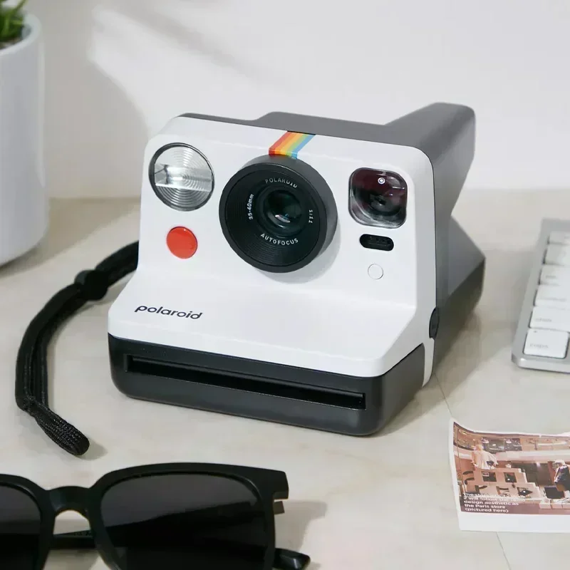 Polaroid OneStep NOW Gen 2 2-in-1 Instant Camera in Rainbow with Black and White Film - Perfect Christmas Gift