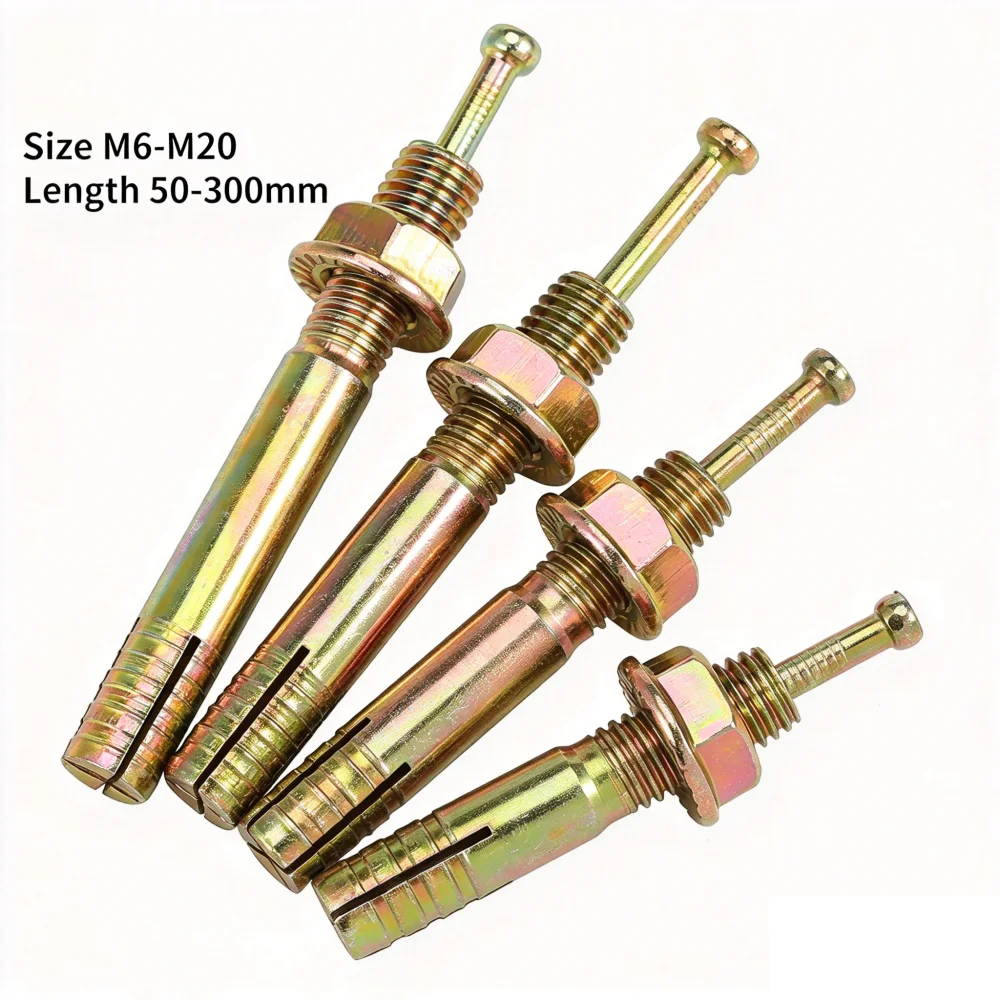 Zinc Carbon Steel Hammer Drive Rivet Percussion Expansion Nail Screws Concrete Hardwork Fastener for Car Lift