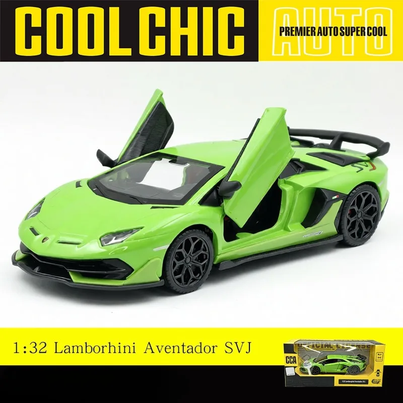 

CCA моделирование 1/32 Lambor Aventador SVJ модель автомобиля из сплава спортивный автомобиль игрушка для детей мальчик подарок на день рождения коллекция миниатюрный Voiture
