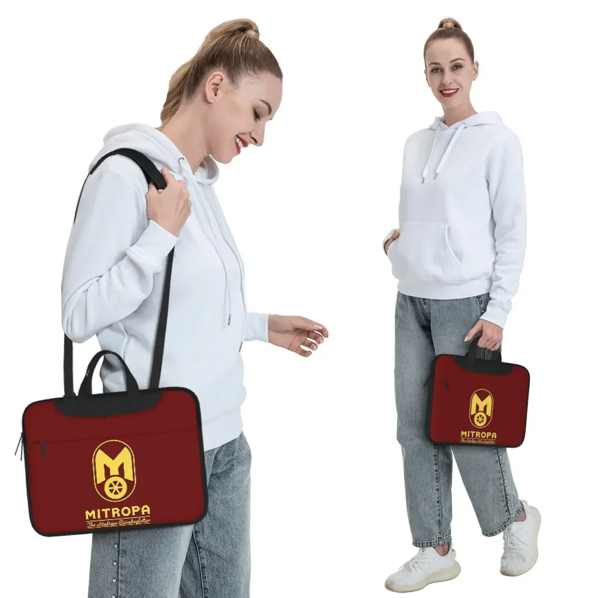 Mitropa Your Constant Travel Companion Crossbody Laptop Bag Case Computer Bag 13 14 15.6 Inch Notebook Pouch for Macbook Pro