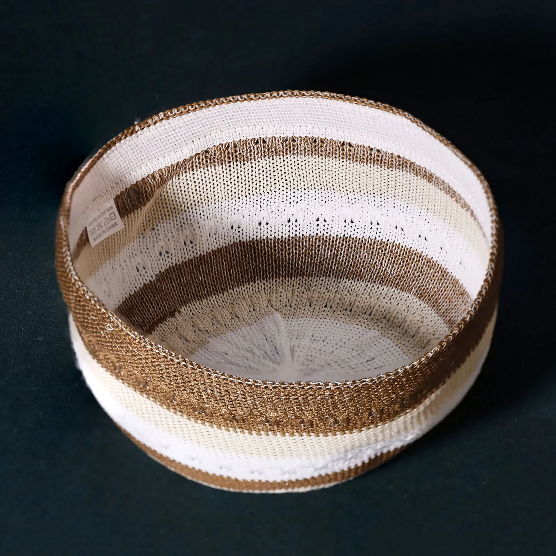 Cappelli musulmani per uomo Cappello da preghiera lavorato a maglia Ramadan islamico Kippah ebraico Homme Cappello da uomo Turbante Cofano Berretto con teschio in cotone