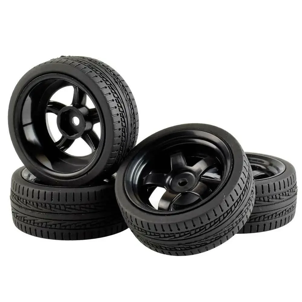 RC 6030-6093 Grip Tires & Wheel Set For HSP HPI 1/10 1:10 On-Road Car