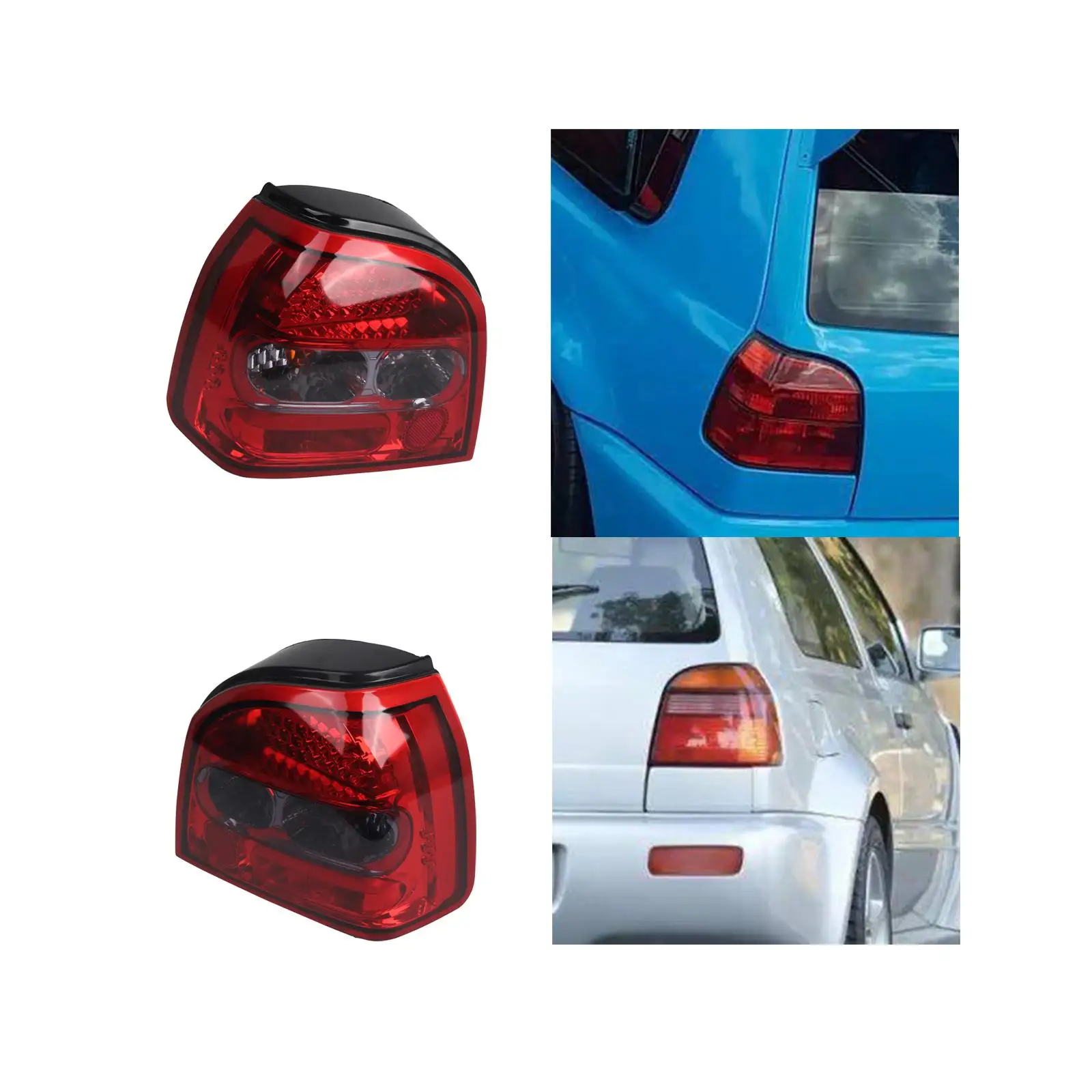 LED Tail Light Brake Lamp Car Accessory Easy to Install Replace Rear Tail Light Assembly for VW Golf MK3 Left Hand Drive