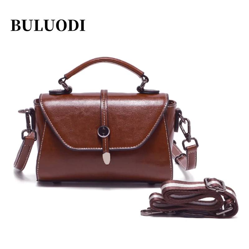 

Ladies luxury designer mini handbag waxed leather fashionable square bag high-quality cowhide crossbody bag for women