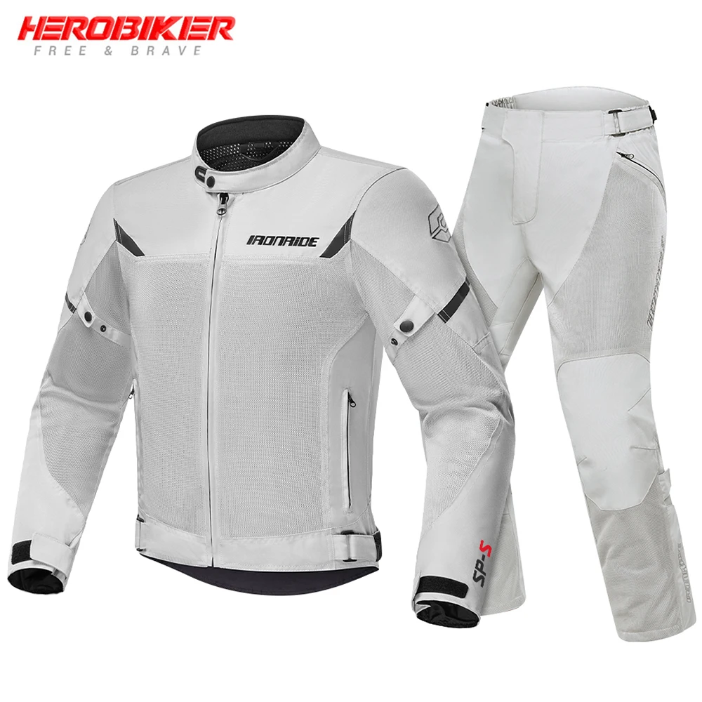 

Summer Breathable Motorcycle Riding Jacket Reflective Anti Fall Off-road Motorcycle Riding Jacket Wear-resistant Riding Pants