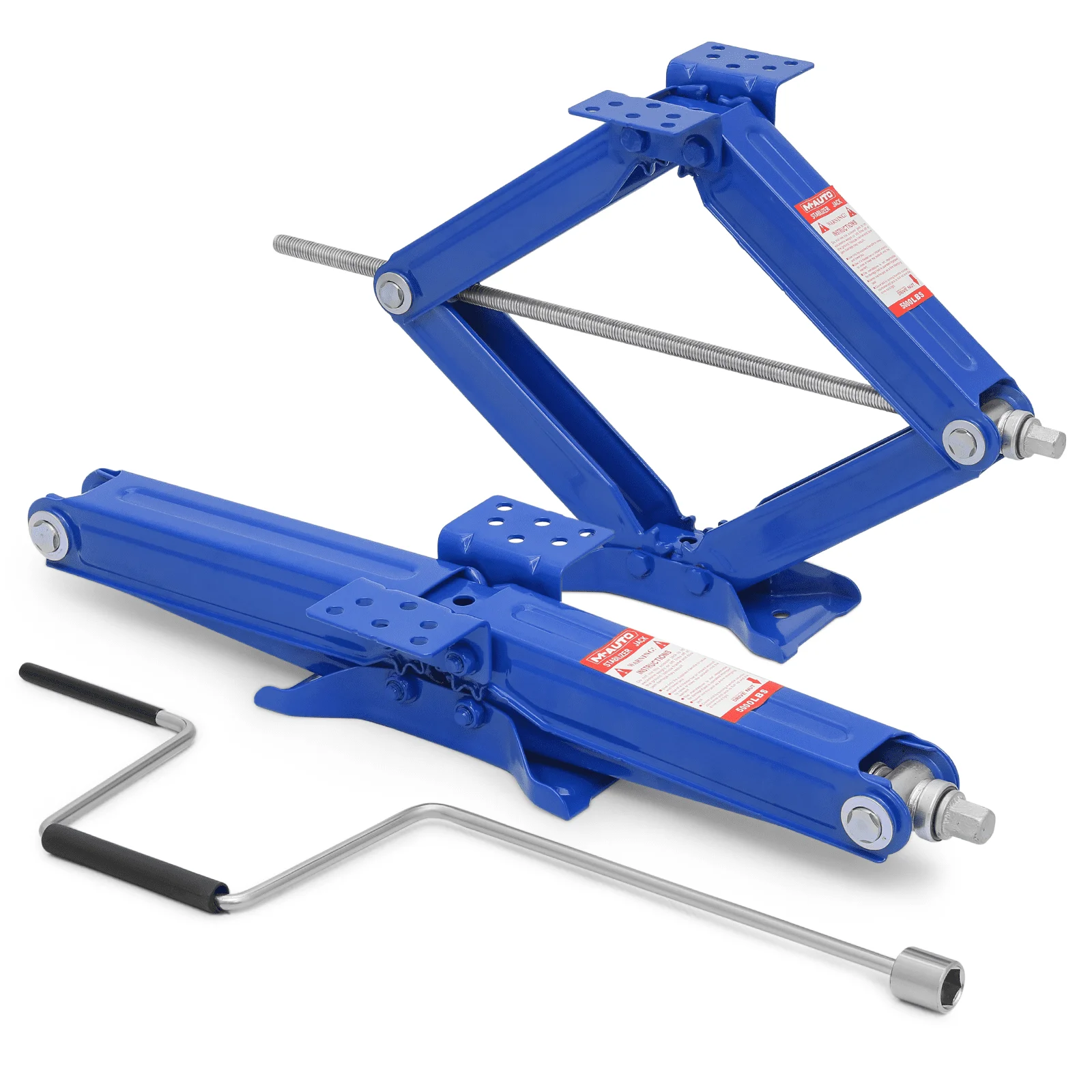 

2.5 Ton Scissor Jack Set of 2, 5000lbs Heavy Duty Car Jack Kit for Changing Tires Tools, Stabilizer Leveling Scissor Jacks with