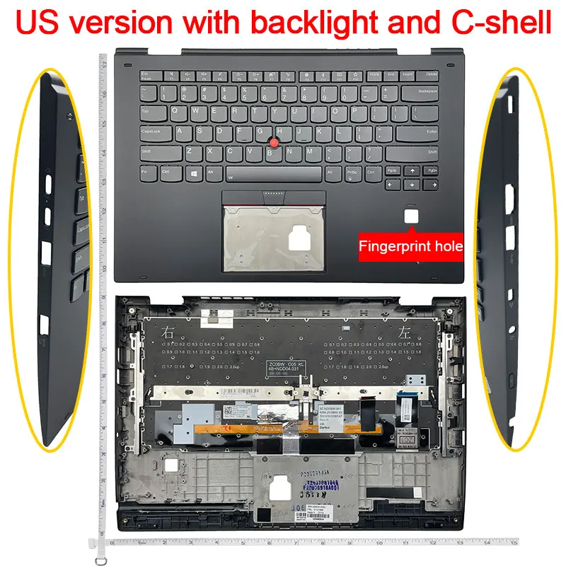 

US Keyboard For Thinkpad X1 Yoga 2nd Gen 2 2017 X1 Yoga 3rd Gen 3 2018 3ND TP00076D