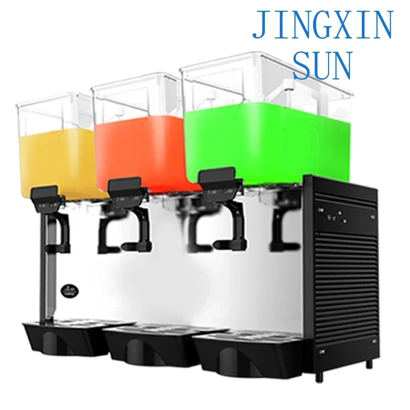 Cold Drink Dispenser 15L*3 Tanks Mix Type Juice Dispenser Commercial Automatic Beverage Machine Cold Drink Machine for Coke Juic