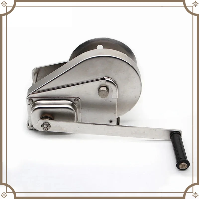 304 Stainless Steel Manual Winch 1200LBS Two-way Self-locking Anti-rust Lifting Tool For Sewage Work