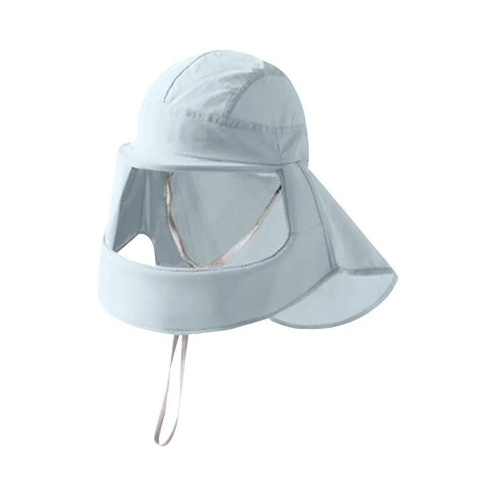 

New Anti-UV Summer Sun Hats Shades Neck Breathable Sunshade Hat Sun Protection Face Mask Women Men