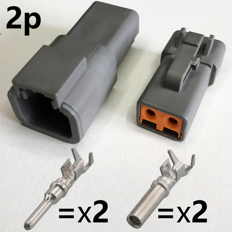 DTP04-2p high current spotlight plug 2/4/6-pin Deutsch car harness connector male female butt joint sealed waterproof socket