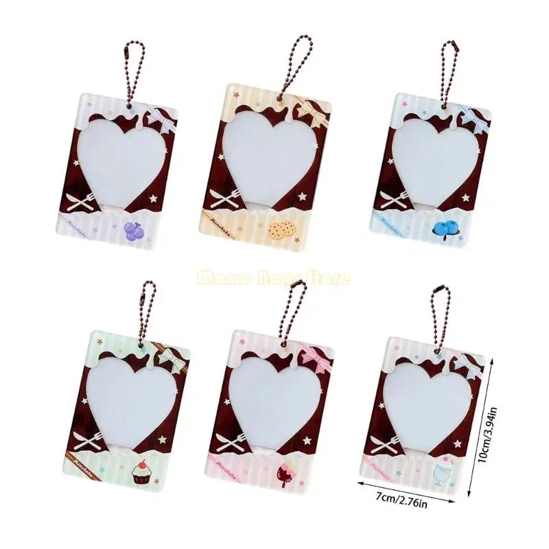 X90D Event Catching Chocolate Mini Card Protector Praktische Acryl -KPOP -Zubehör