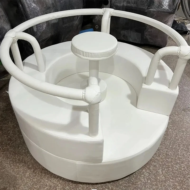 

Kids Indoor Electric Soft Play Merry-Go Carousel Horse Motorized Carousels Indoor Playground Equipment for Rental Events