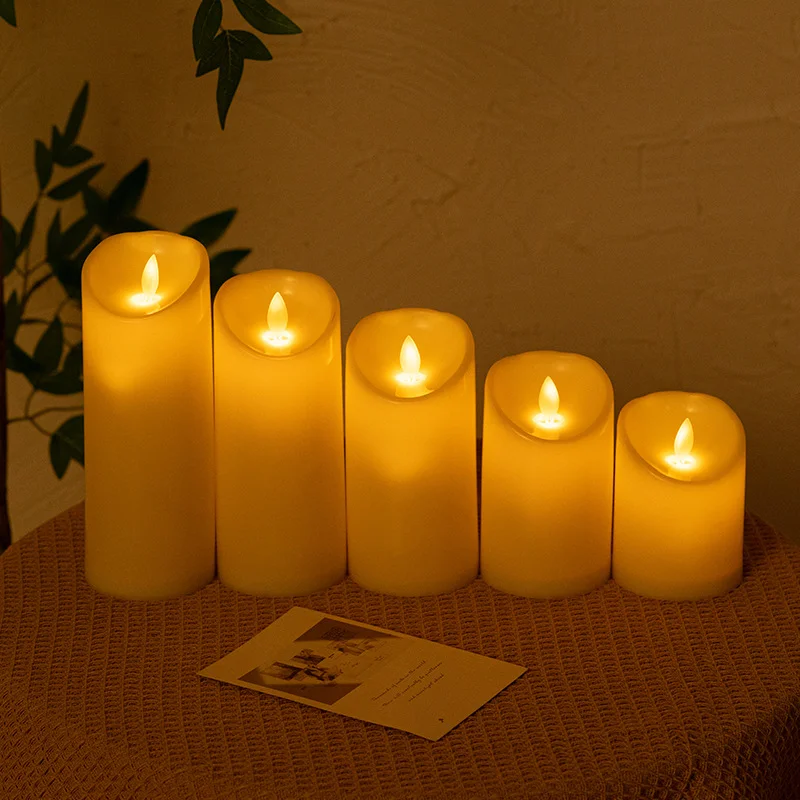 LED Candles Flameless Flickering Wedding Birthday Party Romantic Ambiance Lamp Home Decor Light 3D Flame Christmas Decorations