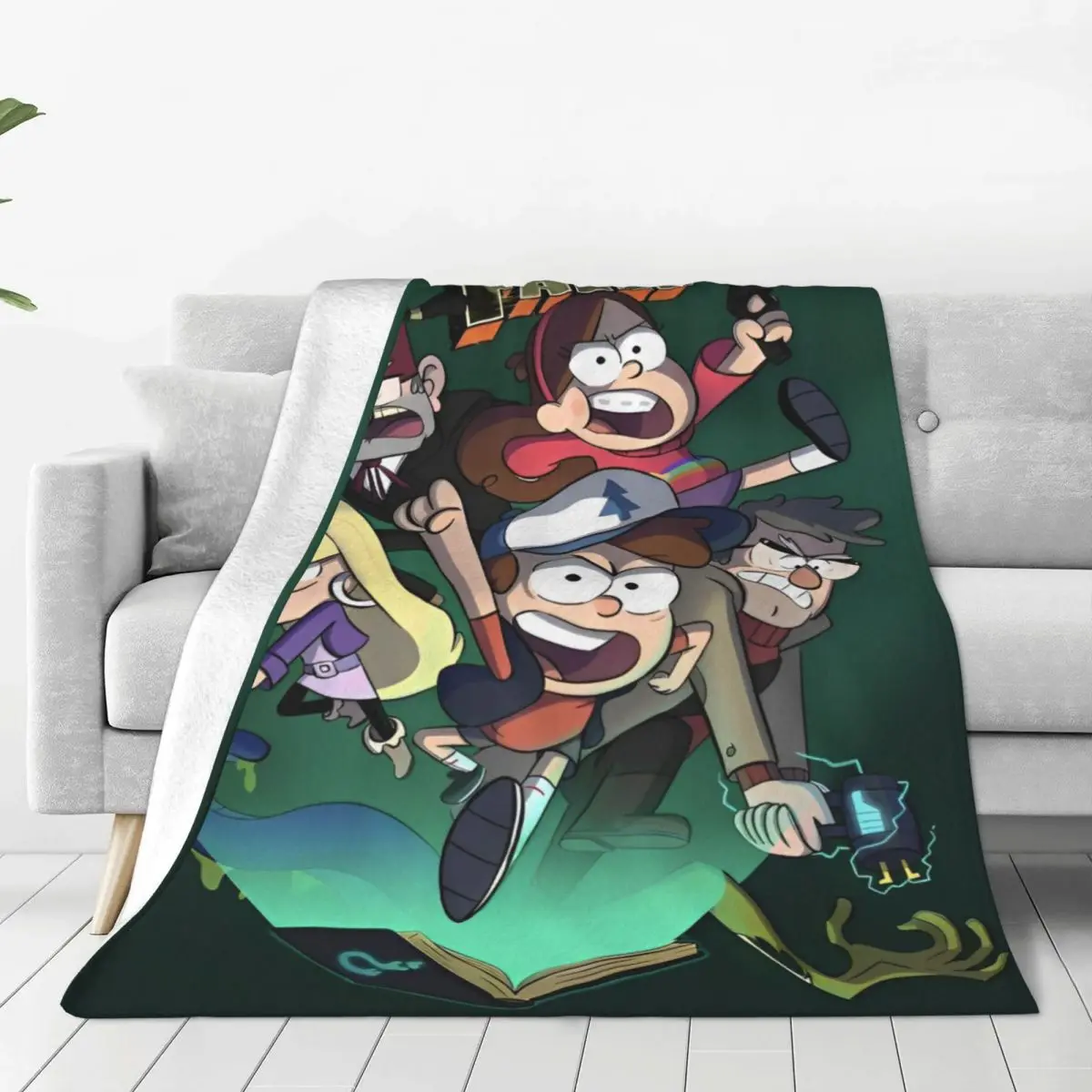 Gravity Falls Flannel Blankets tv show Soft Durable Throw Blanket for Living Room Decorative Comfortable Bedspread Sofa Cover