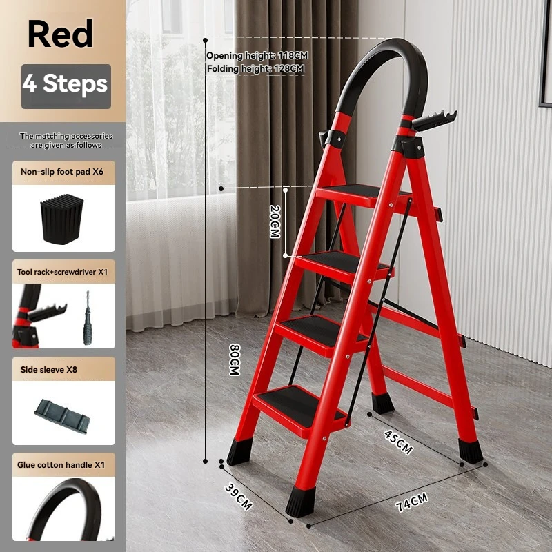 4 steps red