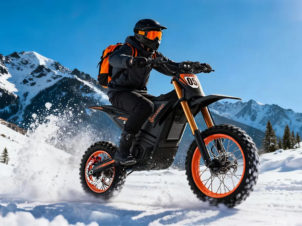 3000W Electric Dirt Bike 21AH 20''Fat Tire E-Mountain Ebike Motorcycle CHEEVALRY image 4
