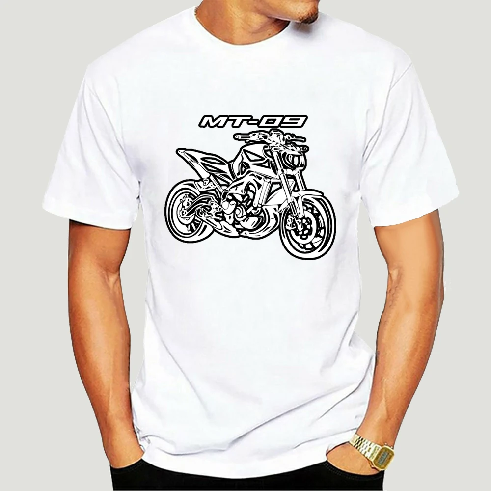 T-Shirt Cotton Yam Mt09 Mt 09 Mt-09 Moto Bike Motorcycle Men'S  Short Sleeved Slim Fit  & Tees Slim T-Shirts 9244X