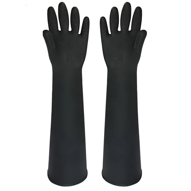 

Industrial Acid and Alkali Resistant Thickened Wear-Resistant Chemical Labor Protection Rubber Gloves
