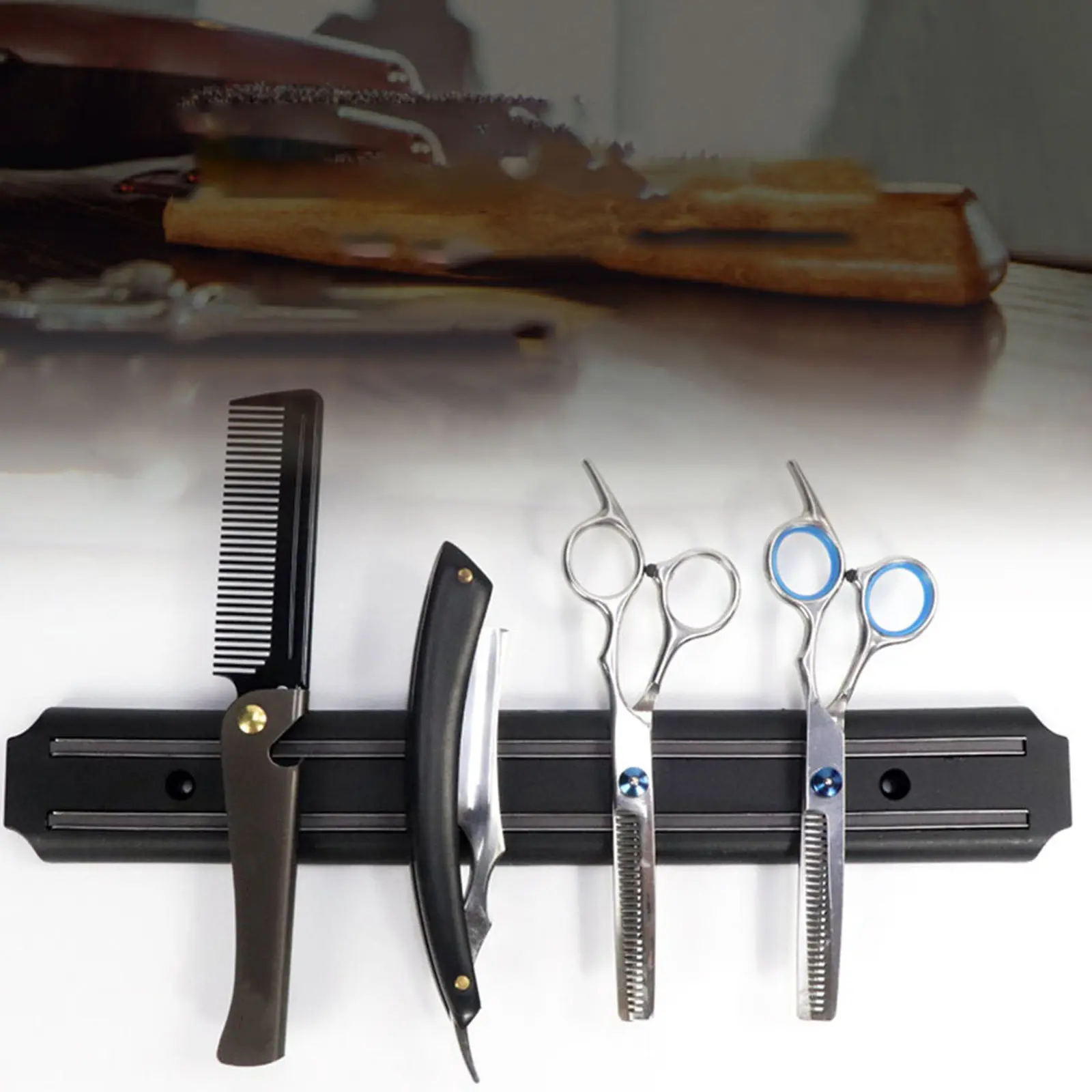 

1 шт. Подставка для парикмахерских машинок для стрижки волос, магнитный держатель из нержавеющей стали, для демонстрации и хранения инструментов в салоне