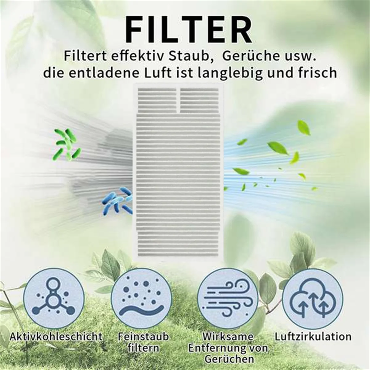 Filtro moderno da 10 pezzi per Midea M9 / Eureka NERE10s E10S