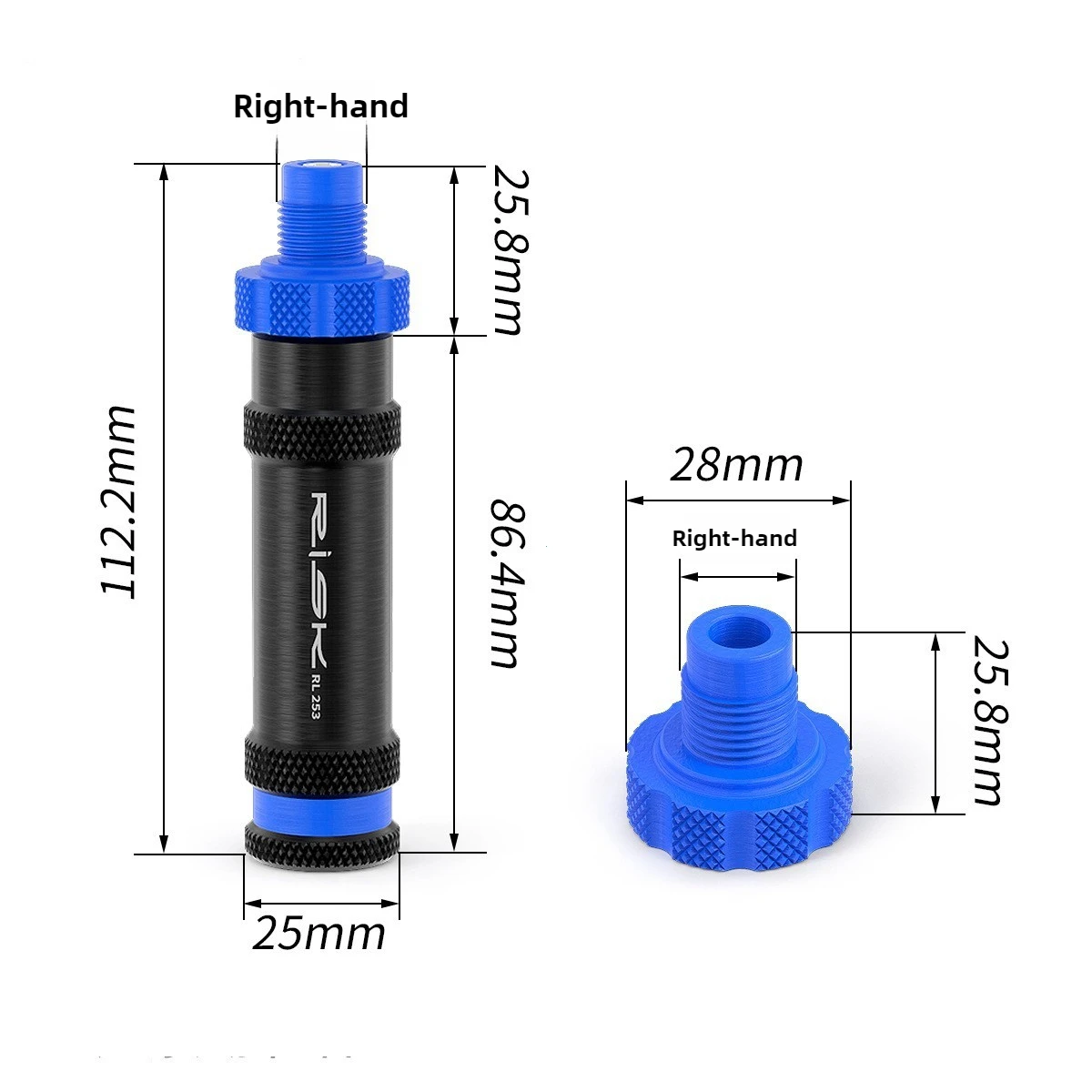 Mountain Road Bike Bicycle Threaded Dummy Pedal Repair Tool for Drivetrain Bicycle Repair Tools