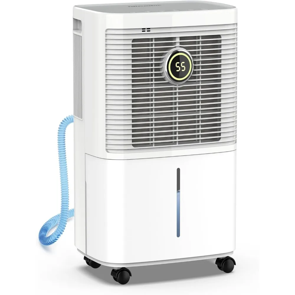 

34-пинтовые осушители для дома, подвала, спальни, ванной комнаты, осушитель мощностью 2500 кв. футов со сливным шлангом, интеллектуальным контролем влажности и D