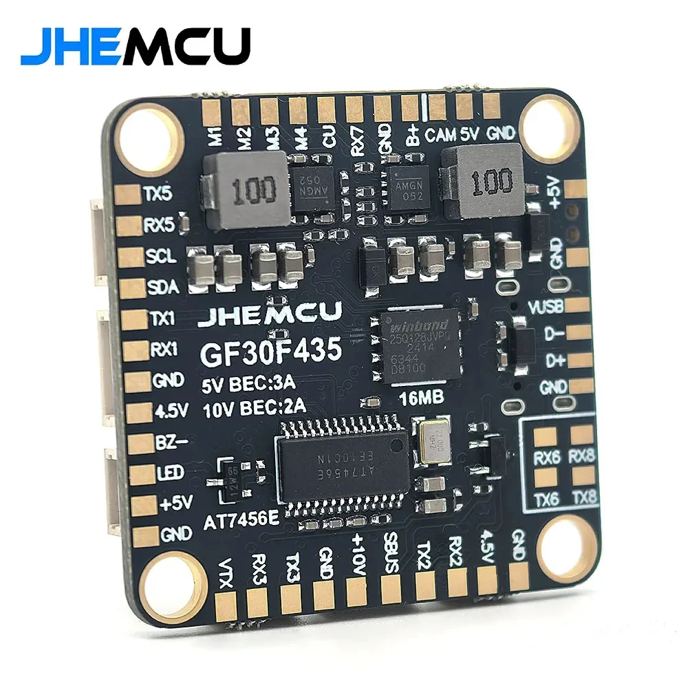 VivaJHEMCU GF30F435 Flight Controller ICM42688P Support OSD GPS W/ Black Box 16MB Barometer SPL06 3-6S 30.5MMx4MM For RC FPV Par