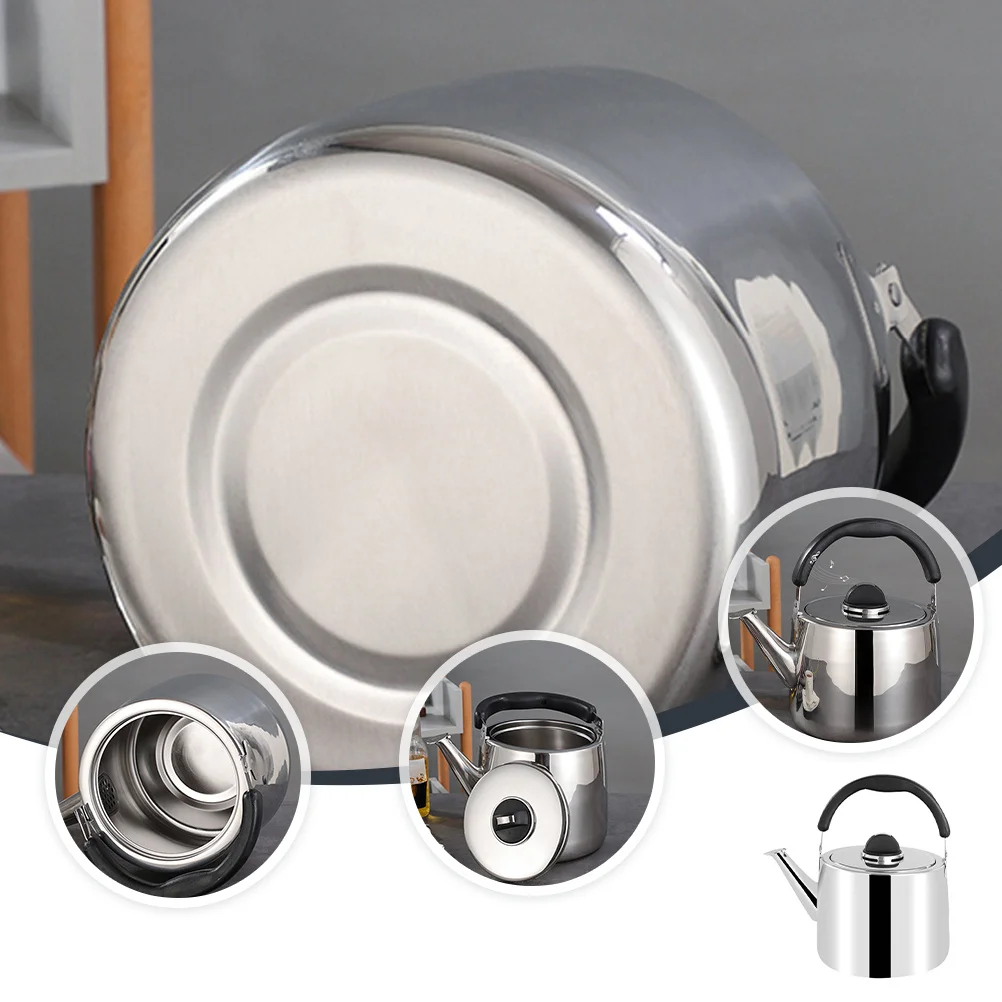 

Stainless Steel Whistling Kettle Practical Tea Water Boiling Pot For Gas Stove Induction Cooker Kitchen Teakettle