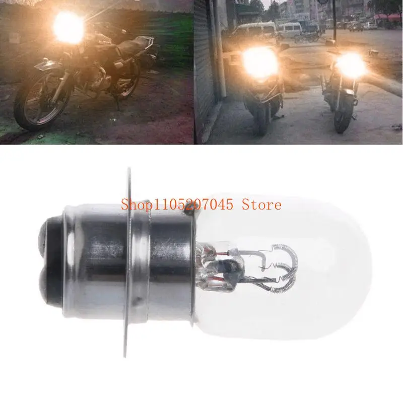 Lâmpada farol motocicleta fácil instalação 37cd P15D-25-1 para luz branca 12V 35W