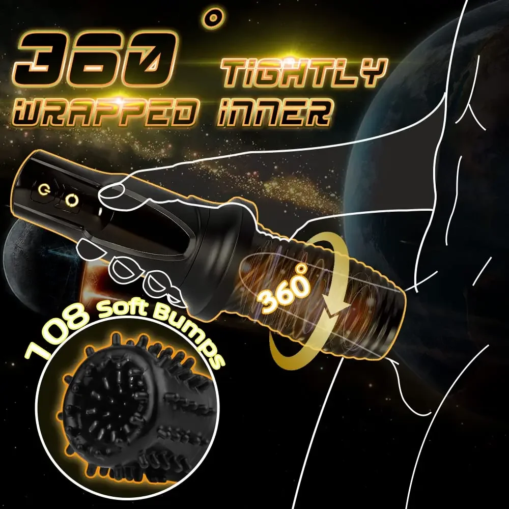 Taza de masturbación Tornado masturbador 10 vibración 5 rotación manga transparente pene masculino retraso sexual resistencia juguete sexual para adultos 18+